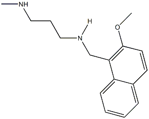 N-[(2-methoxy-1-naphthyl)methyl]-N-[3-(methylamino)propyl]amine Struktur