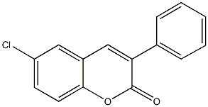 6-chloro-3-phenyl-2H-chromen-2-one Struktur