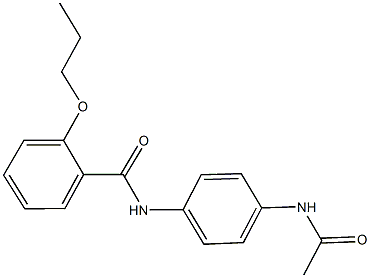 N-[4-(acetylamino)phenyl]-2-propoxybenzamide Struktur