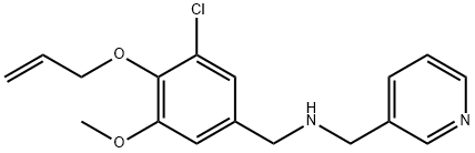 N-[4-(allyloxy)-3-chloro-5-methoxybenzyl]-N-(3-pyridinylmethyl)amine Struktur