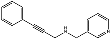 N-(3-phenyl-2-propynyl)-N-(3-pyridinylmethyl)amine Struktur