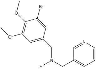 N-(3-bromo-4,5-dimethoxybenzyl)-N-(3-pyridinylmethyl)amine Struktur