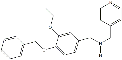 N-[4-(benzyloxy)-3-ethoxybenzyl]-N-(4-pyridinylmethyl)amine Struktur