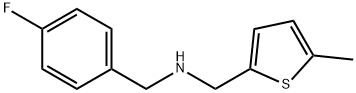 N-(4-fluorobenzyl)-N-[(5-methyl-2-thienyl)methyl]amine Struktur