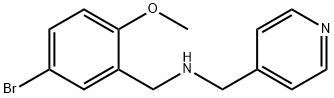 N-(5-bromo-2-methoxybenzyl)-N-(4-pyridinylmethyl)amine Struktur