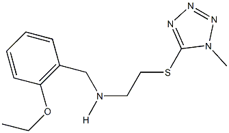 N-(2-ethoxybenzyl)-N-{2-[(1-methyl-1H-tetraazol-5-yl)sulfanyl]ethyl}amine Struktur