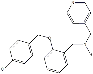 N-{2-[(4-chlorobenzyl)oxy]benzyl}-N-(4-pyridinylmethyl)amine Struktur