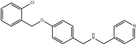 N-{4-[(2-chlorobenzyl)oxy]benzyl}-N-(4-pyridinylmethyl)amine Struktur