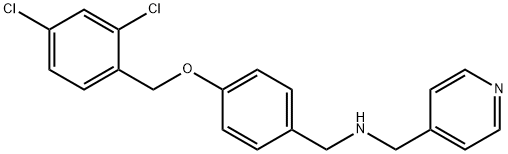 N-{4-[(2,4-dichlorobenzyl)oxy]benzyl}-N-(4-pyridinylmethyl)amine Struktur