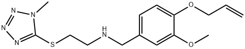 N-[4-(allyloxy)-3-methoxybenzyl]-N-{2-[(1-methyl-1H-tetraazol-5-yl)sulfanyl]ethyl}amine Struktur