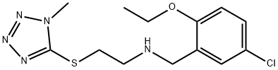 N-(5-chloro-2-ethoxybenzyl)-N-{2-[(1-methyl-1H-tetraazol-5-yl)sulfanyl]ethyl}amine Struktur