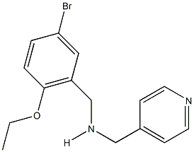 N-(5-bromo-2-ethoxybenzyl)-N-(4-pyridinylmethyl)amine Struktur