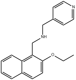 N-[(2-ethoxy-1-naphthyl)methyl]-N-(4-pyridinylmethyl)amine Struktur