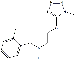 N-(2-methylbenzyl)-N-{2-[(1-methyl-1H-tetraazol-5-yl)sulfanyl]ethyl}amine Struktur