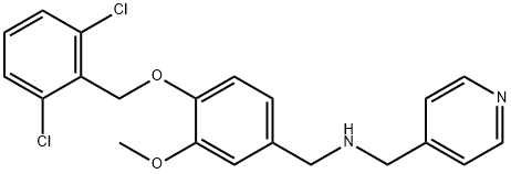 N-{4-[(2,6-dichlorobenzyl)oxy]-3-methoxybenzyl}-N-(4-pyridinylmethyl)amine Struktur