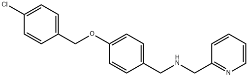 N-{4-[(4-chlorobenzyl)oxy]benzyl}-N-(2-pyridinylmethyl)amine Struktur