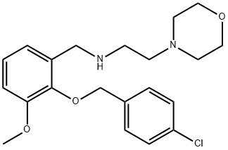 N-{2-[(4-chlorobenzyl)oxy]-3-methoxybenzyl}-N-[2-(4-morpholinyl)ethyl]amine Struktur