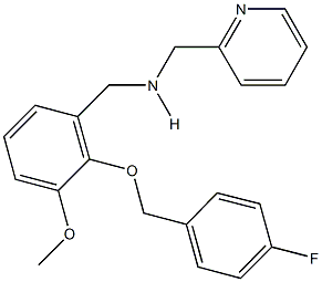 N-{2-[(4-fluorobenzyl)oxy]-3-methoxybenzyl}-N-(2-pyridinylmethyl)amine Struktur