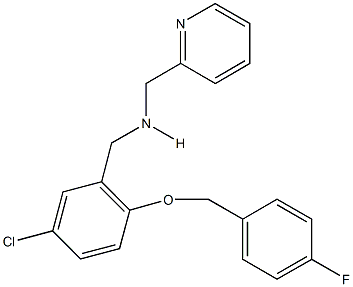 N-{5-chloro-2-[(4-fluorobenzyl)oxy]benzyl}-N-(2-pyridinylmethyl)amine Struktur