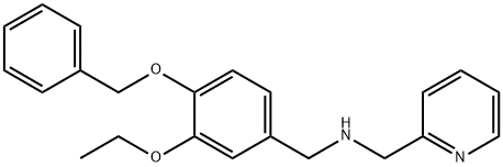 N-[4-(benzyloxy)-3-ethoxybenzyl]-N-(2-pyridinylmethyl)amine Struktur