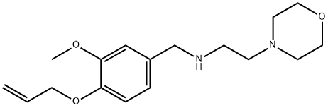 N-[4-(allyloxy)-3-methoxybenzyl]-N-[2-(4-morpholinyl)ethyl]amine Struktur