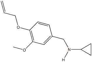 N-[4-(allyloxy)-3-methoxybenzyl]-N-cyclopropylamine Struktur