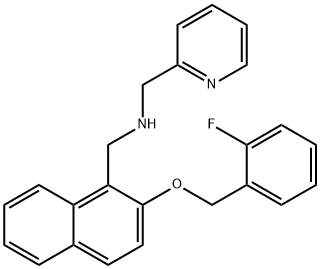 N-({2-[(2-fluorobenzyl)oxy]-1-naphthyl}methyl)-N-(2-pyridinylmethyl)amine Struktur