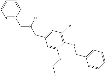 N-[4-(benzyloxy)-3-bromo-5-ethoxybenzyl]-N-(2-pyridinylmethyl)amine Struktur