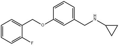 N-cyclopropyl-N-{3-[(2-fluorobenzyl)oxy]benzyl}amine Struktur