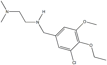 N-(3-chloro-4-ethoxy-5-methoxybenzyl)-N-[2-(dimethylamino)ethyl]amine Struktur