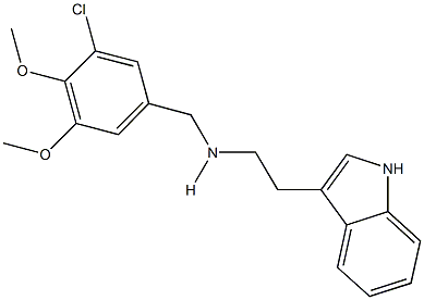 N-(3-chloro-4,5-dimethoxybenzyl)-N-[2-(1H-indol-3-yl)ethyl]amine Struktur