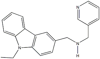 N-[(9-ethyl-9H-carbazol-3-yl)methyl]-N-(3-pyridinylmethyl)amine Struktur