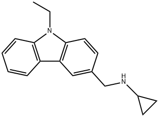 N-cyclopropyl-N-[(9-ethyl-9H-carbazol-3-yl)methyl]amine Struktur