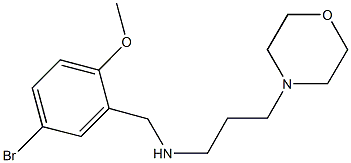 N-(5-bromo-2-methoxybenzyl)-N-[3-(4-morpholinyl)propyl]amine Struktur