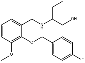 2-({2-[(4-fluorobenzyl)oxy]-3-methoxybenzyl}amino)-1-butanol Struktur