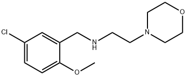 N-(5-chloro-2-methoxybenzyl)-N-[2-(4-morpholinyl)ethyl]amine Struktur