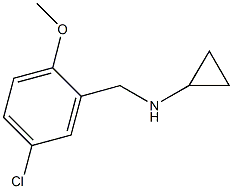 N-(5-chloro-2-methoxybenzyl)-N-cyclopropylamine Struktur