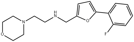 N-{[5-(2-fluorophenyl)-2-furyl]methyl}-N-[2-(4-morpholinyl)ethyl]amine Struktur