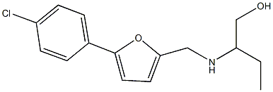 2-({[5-(4-chlorophenyl)-2-furyl]methyl}amino)-1-butanol Struktur