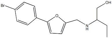 2-({[5-(4-bromophenyl)-2-furyl]methyl}amino)-1-butanol Struktur