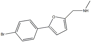 [5-(4-bromophenyl)-2-furyl]-N-methylmethanamine Struktur