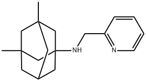 N-(3,5-dimethyl-1-adamantyl)-N-(2-pyridinylmethyl)amine Struktur