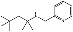 N-(2-pyridinylmethyl)-N-(1,1,3,3-tetramethylbutyl)amine Struktur