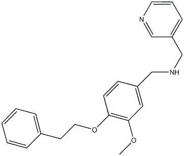 N-[3-methoxy-4-(2-phenylethoxy)benzyl]-N-(3-pyridinylmethyl)amine Struktur