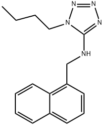 N-(1-butyl-1H-tetraazol-5-yl)-N-(1-naphthylmethyl)amine Struktur