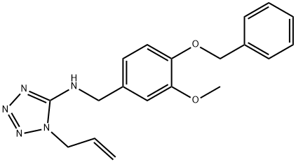 N-(1-allyl-1H-tetraazol-5-yl)-N-[4-(benzyloxy)-3-methoxybenzyl]amine Struktur