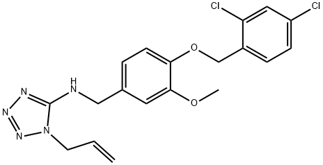 N-(1-allyl-1H-tetraazol-5-yl)-N-{4-[(2,4-dichlorobenzyl)oxy]-3-methoxybenzyl}amine Struktur