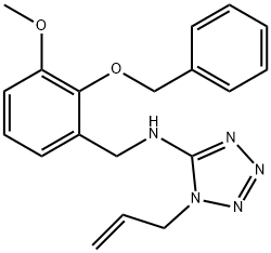 N-(1-allyl-1H-tetraazol-5-yl)-N-[2-(benzyloxy)-3-methoxybenzyl]amine Struktur