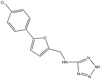 N-{[5-(4-chlorophenyl)-2-furyl]methyl}-N-(2H-tetraazol-5-yl)amine Struktur