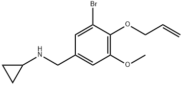 N-[4-(allyloxy)-3-bromo-5-methoxybenzyl]-N-cyclopropylamine Struktur